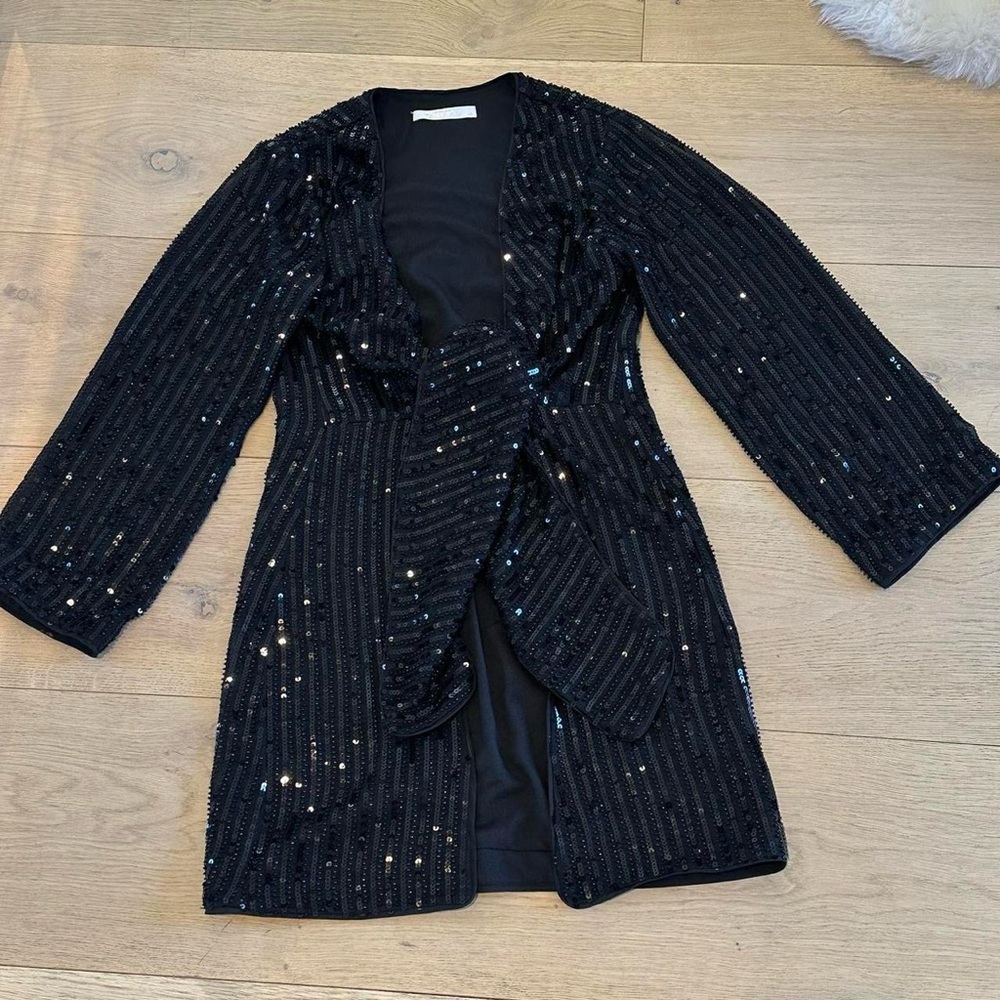 La Maison Talulah Sequin Tie Dress/Blouse